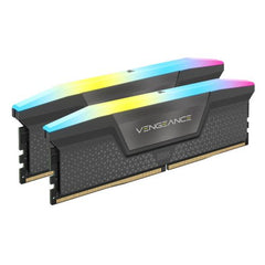 Corsair Vengeance RGB 64GB Kit (2 x 32GB), DDR5, 6000MHz (PC5 - 48000), CL30, 1.4V, AMD EXPO & Intel XMP 3.0, PMIC, Black, DIMM Memory - FIXgenie