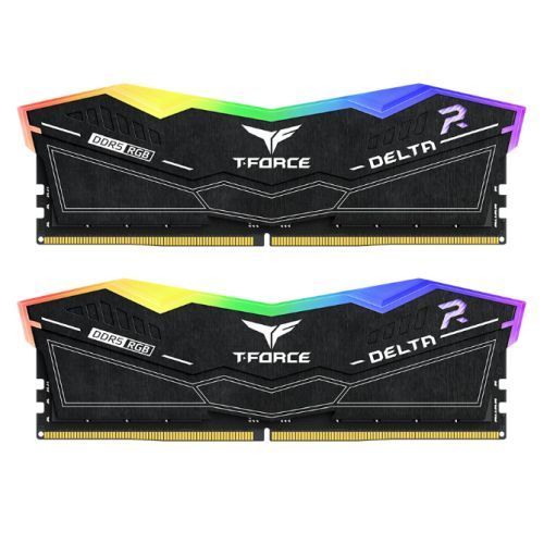 Team T - Force Delta RGB 64GB Kit (2 x 32GB), DDR5, 6400MHz (PC5 - 51200), CL40, ECC, AMD EXPO & XMP 3.0, PMIC, DIMM Memory, Black - FIXgenie