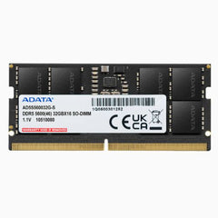 ADATA Standard 32GB, DDR5, 5600MHz, CL46, 1.1V, ECC, SODIMM Memory - FIXgenie