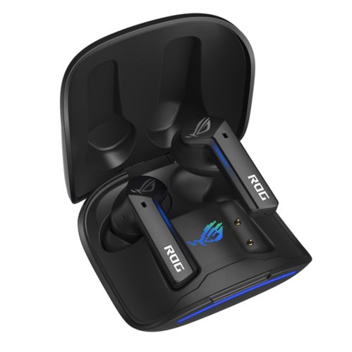 Asus ROG Cetra True Wireless Earphones, Active Noise Cancellation, Ambient Mode, Charging Case, Water Resistant, Touch Controls, LED Lighting - FIXgenie