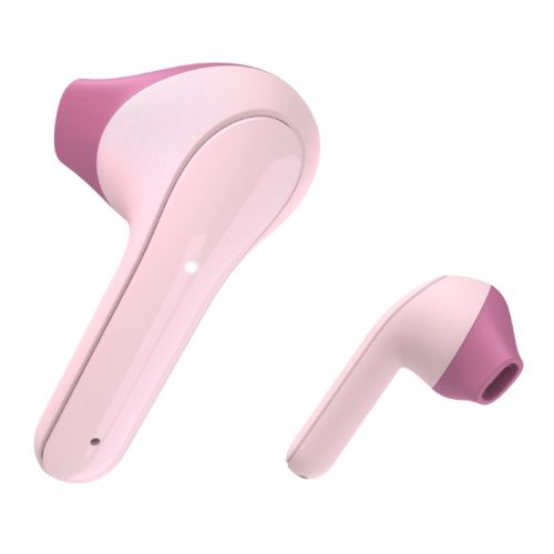 Hama (Freedom Light) Bluetooth Earbuds with Microphone, Touch Control, Voice Control, Charging/Carry Case Included, Pink - FIXgenie