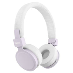 Hama (Freedom Lit III) Bluetooth Headset w/ Mic, 3.5mm Jack/USB-C, Foldable, Up to 15hrs Battery, White