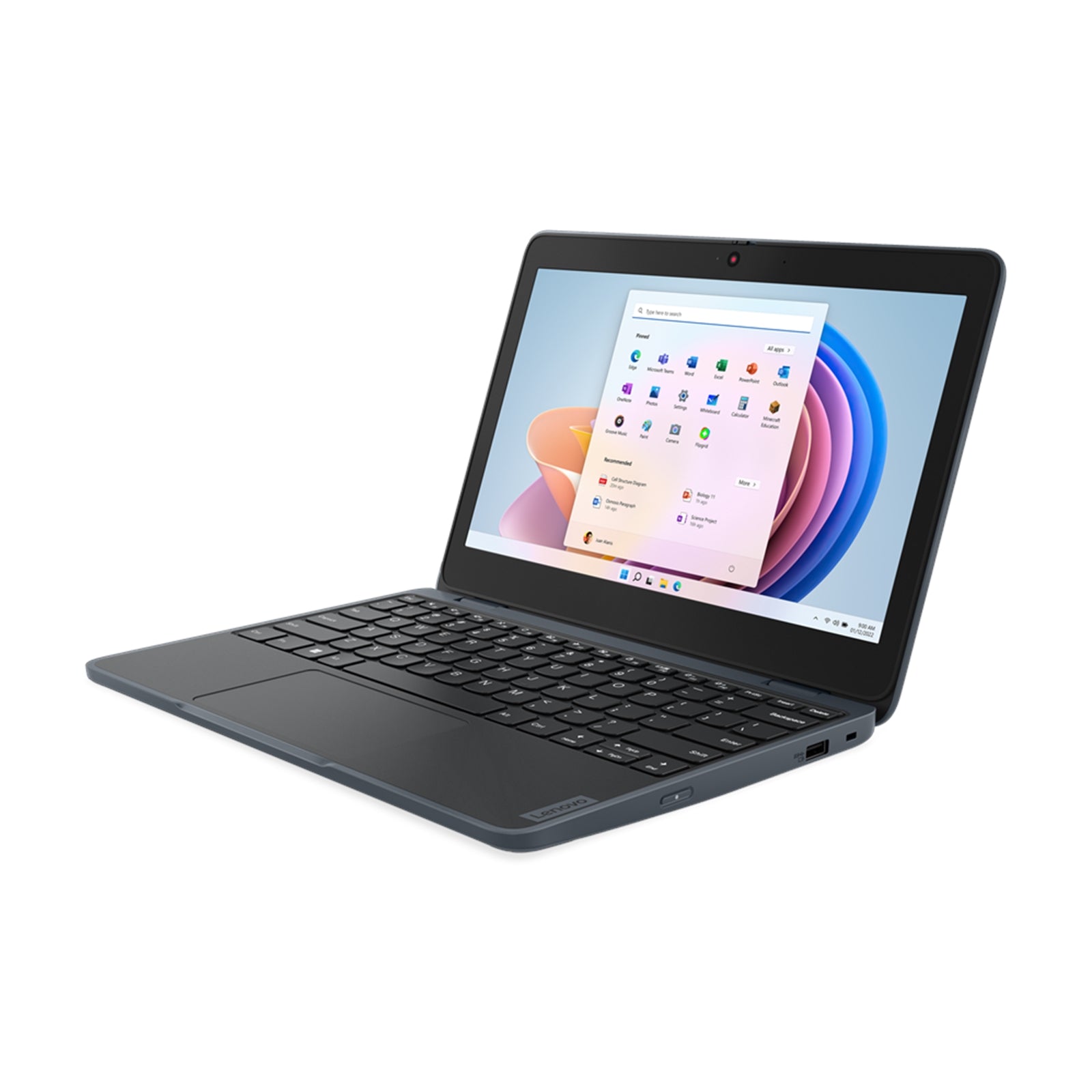 Lenovo 100w G4 82VK0001UK Winbook, 11.6 Inch HD Screen, Intel N100 Processor, 4GB RAM, 128GB SSD, Windows 11 Pro, Grey - FIXgenie