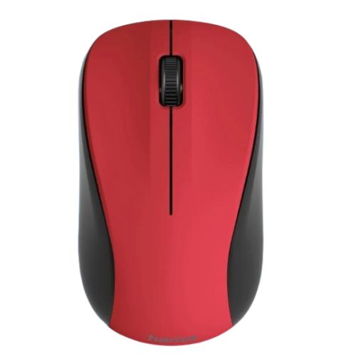 Hama MW - 300 V2 Wireless Optical Mouse, 3 Buttons, Quiet, Ambidextrous, Red/Black - FIXgenie