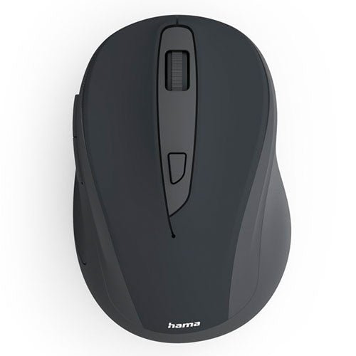 Hama WM-400 Compact Wireless Optical Mouse, 6 Buttons, 800-1600 DPI, Black