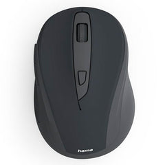 Hama WM-400 Compact Wireless Optical Mouse, 6 Buttons, 800-1600 DPI, Black
