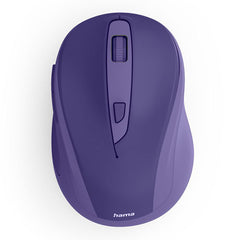 Hama WM-400 Compact Wireless Optical Mouse, 6 Buttons, 800-1600 DPI, Blue