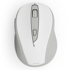 Hama WM-400 Compact Wireless Optical Mouse, 6 Buttons, 800-1600 DPI, White