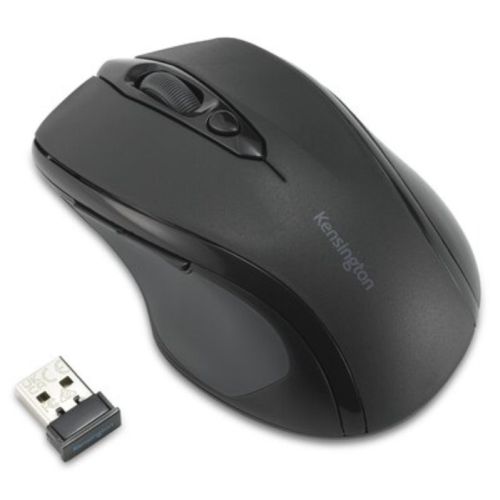 Kensington MY310 EQ Midsize Ergonomic Wireless Mouse, 1600 DPI, 6 Buttons, Browser Buttons, 12 Months Battery, Black - FIXgenie
