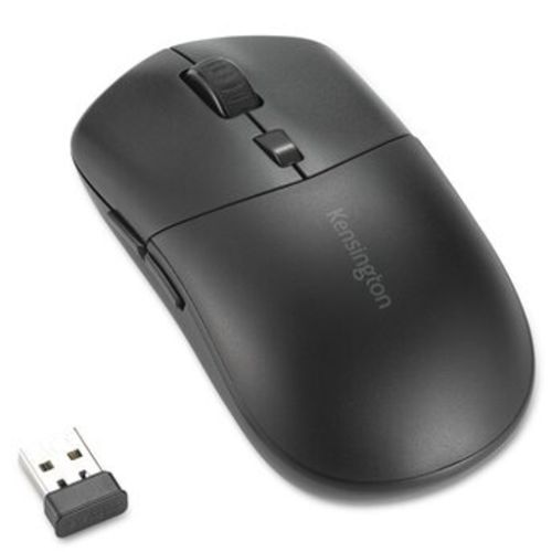 Kensington MY430 EQ Rechargeable Wireless/Bluetooth Mouse, Connect to 3 Devices, 2400 DPI, 6 Buttons, 4 Months Battery, Black - FIXgenie