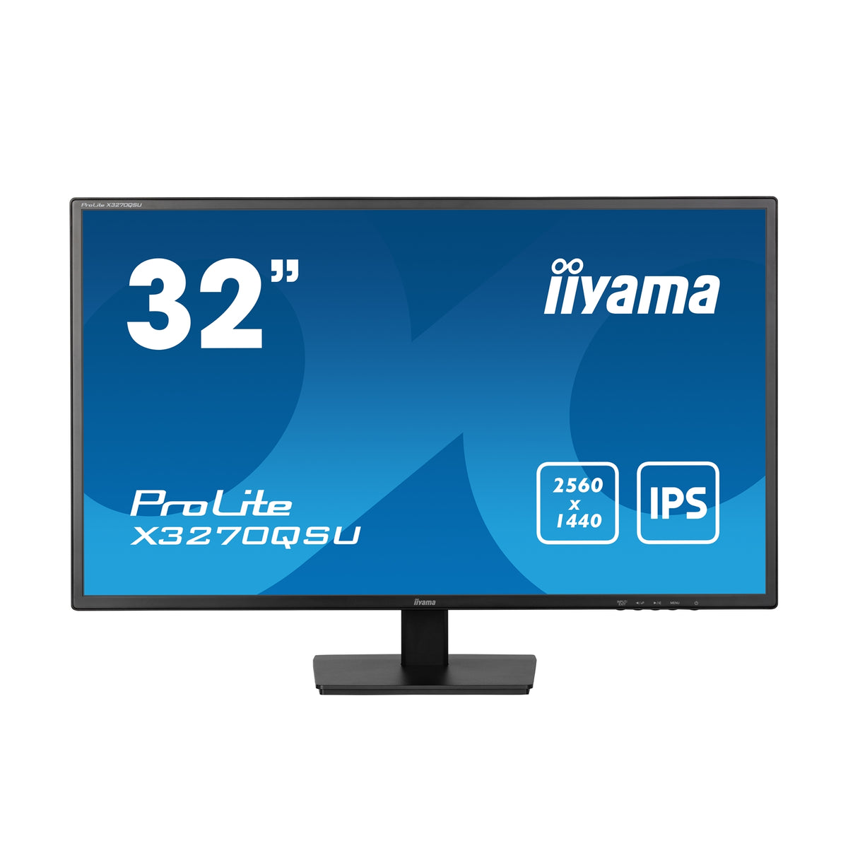 iiyama PROLITE X3270QSU - B1 32 Inch IPS Monitor, Black, 2560x1440, 3ms, 100hz, FreeSync, HDMI, Display Port, USB Hub, Speakers, Int PSU, VESA - FIXgenie