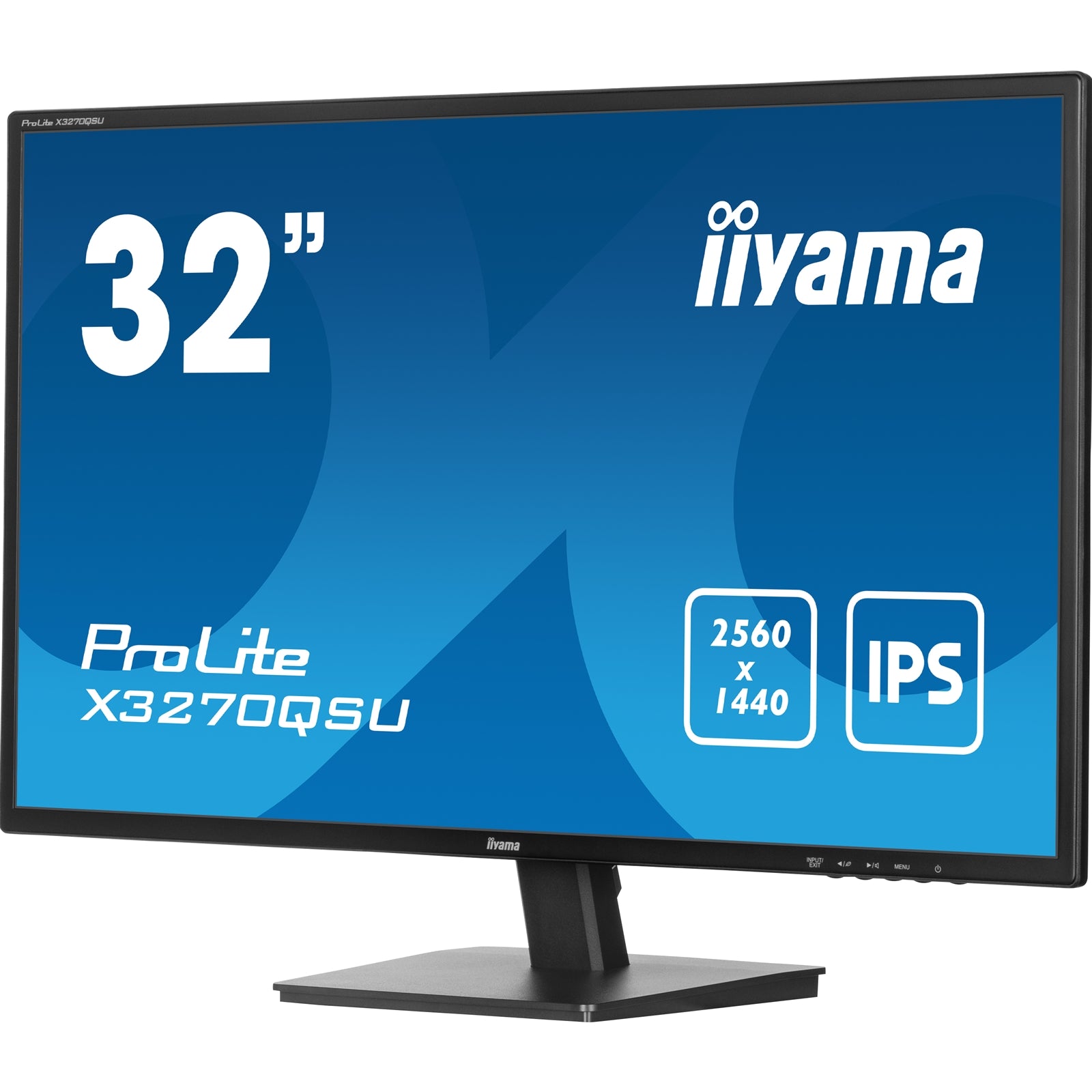 iiyama PROLITE X3270QSU - B1 32 Inch IPS Monitor, Black, 2560x1440, 3ms, 100hz, FreeSync, HDMI, Display Port, USB Hub, Speakers, Int PSU, VESA - FIXgenie
