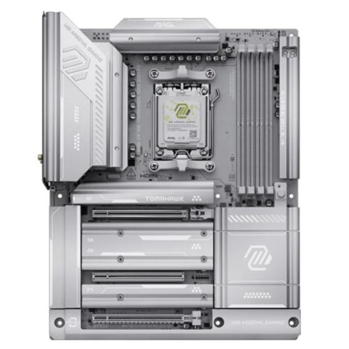 MSI MAG X870E TOMAHAWK MAX WIFI PZ, AMD X870E, AM5, ATX, 4 DDR5, HDMI, 2 USB4, Wi-Fi 7, 5G LAN, 4x M.2, Back-Connect Design