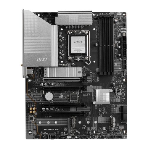 MSI PRO Z890-S WIFI, Intel Z890, 1851, ATX, 4 DDR5, HDMI, DP, TB4, Wi-Fi 7, 2.5G LAN, 3x M.2