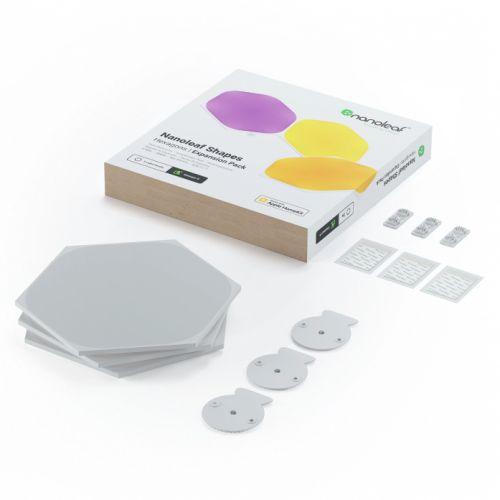 Nanoleaf Shapes Hexagons Expansion Pack (3 - Panels), RGB *Expansion Kit Only* - FIXgenie