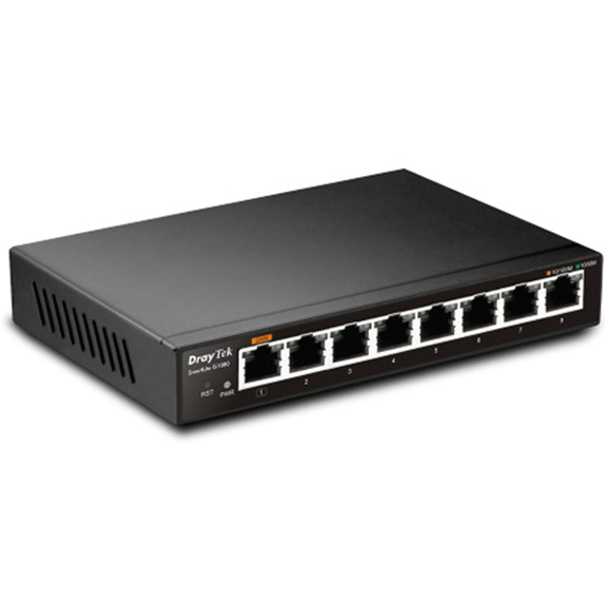 DrayTek VSG1080 - K VigorSwitch G1080 8 Port Gigabit Smart Managed Desktop Switch - FIXgenie