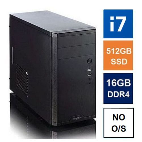 FIXgenie MATX Tower PC, Fractal Core 1100 Case, i7 - 14700, 16GB DDR4, 512GB SSD, Corsair 550W, No Optical, KB & Mouse, No Operating System - FIXgenie