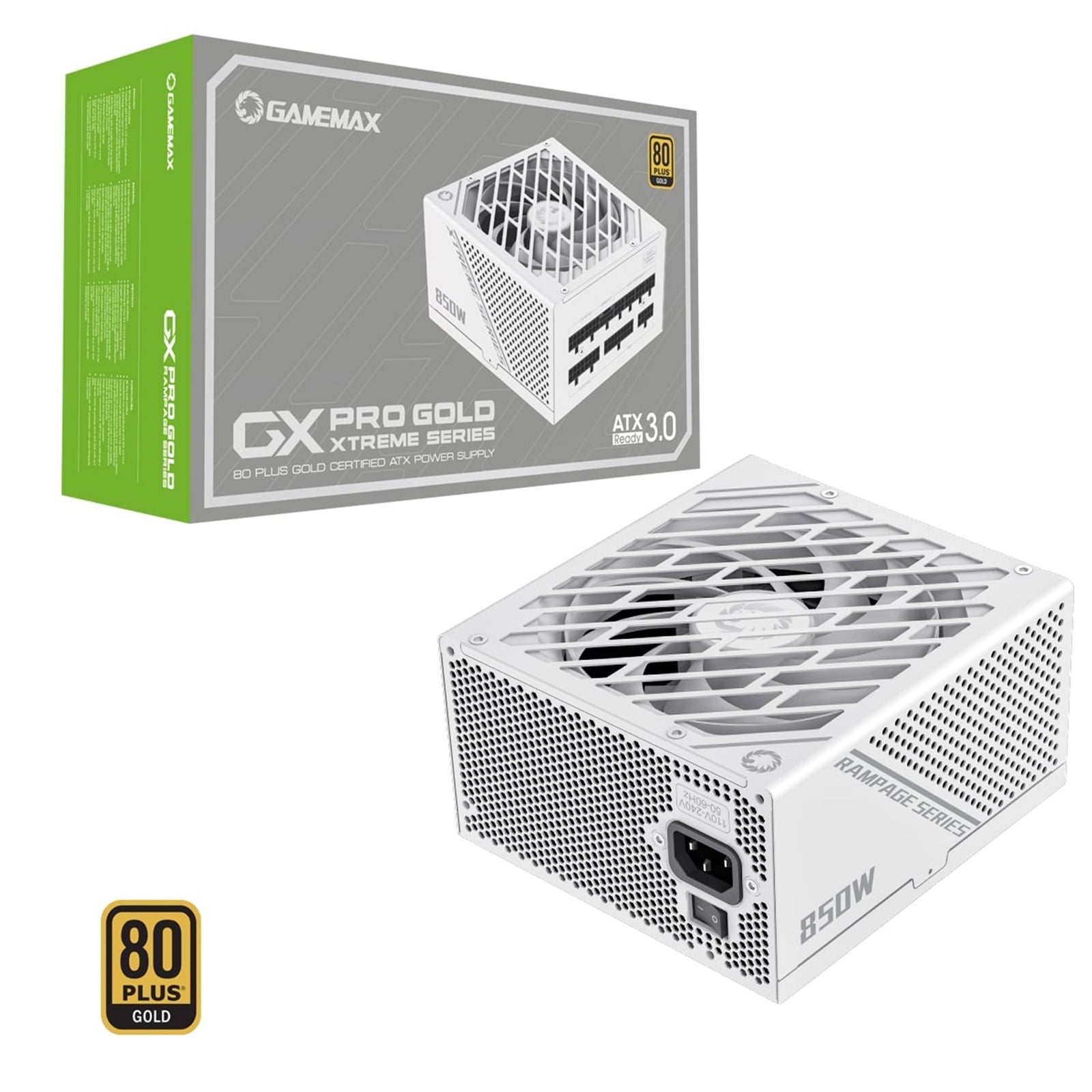 GAMEMAX GX - 850 Pro Modular 80 Plus Gold ATX3.0 PCIe 5.0 PSU With 135mm FDB Fan - FIXgenie