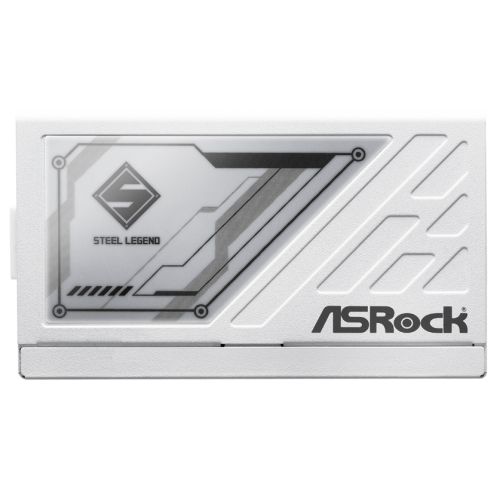 Asrock 1200W Steel Legend SL - 1200G PSU, Fully Modular, 80+ Gold, Cybenetics Platinum & Lambda A, ATX 3.1, PCIe 5.1, White - FIXgenie
