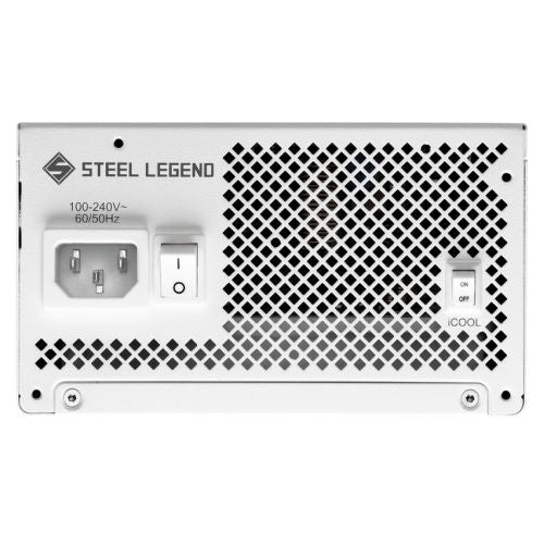 Asrock 1200W Steel Legend SL - 1200G PSU, Fully Modular, 80+ Gold, Cybenetics Platinum & Lambda A, ATX 3.1, PCIe 5.1, White - FIXgenie