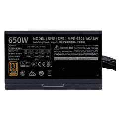 Cooler Master 650W MWE Bronze V2 230V ATX 2.52 PSU, Fully Wired, HDB Bearing Fan, 80+ Bronze - FIXgenie