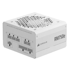 Corsair 750W RMe Series RM750e PSU, Fully Modular, Low - Noise, Cybenetics Gold, Zero RPM Mode, ATX 3.1, PCIe 5.1, White - FIXgenie