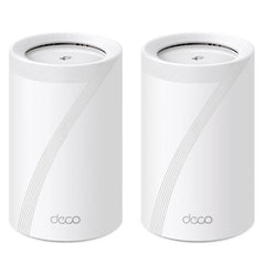 TP-LINK (DECO BE65) BE9300 Tri-Band Whole Home Mesh Wi-Fi 7 System, 2 Pack, 4x 2.5G Ports, MLO, Wireless/Wired Combined Backhaul