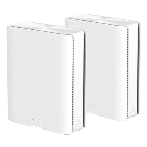 Asus (ZenWiFi BQ16) BE25000 Quad Band Wi - Fi 7 Mesh Routers, Up to 8,000 sq.ft, 2x 10G Ports, USB, VPN, multi - SSID, 2 Pack - FIXgenie