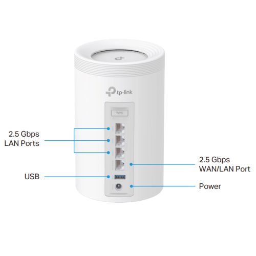 TP - LINK Aginet (HB610) BE9300 Tri - Band Whole Home Mesh Wi - Fi 7 System, 2.5G Ports, MLO, OFDMA, MU - MIMO, WPA3 , Remote Management - FIXgenie