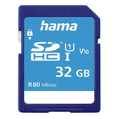 Hama 32GB SDHC Card, UHS - I Class 10, 80MB/s - FIXgenie