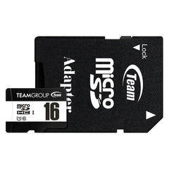 Team 16GB MicroSDHC UHS-I U1 C10 Card with SD Adapter, Class 10 UHS-I, Up to 80MB/s