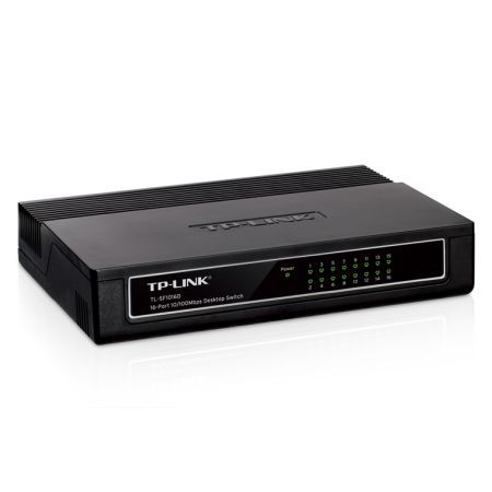 TP - LINK (TL - SF1016D) 16 - Port 10/100Mbps Unmanaged Desktop Switch, Plastic Case - FIXgenie