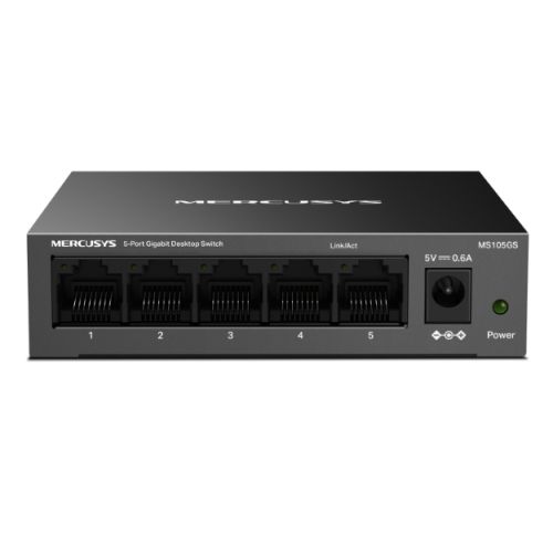 Mercusys MS105GS 5 Port Gigabit Ethernet Network Switch Steel Case