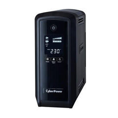 CyberPower PFC Sinewave 900VA Line Interactive Tower UPS, 540W, LCD Display, 2x UK Plug, 4x IEC, AVR Energy Saving - FIXgenie