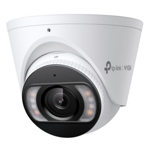 TP - LINK (InSight S485 4MM) VIGI 8MP Full - Colour Turret Network Camera w/ 4mm Lens, IP67, PoE, AI Detection/Classification, Two - Way Audio, H.265+ - FIXgenie