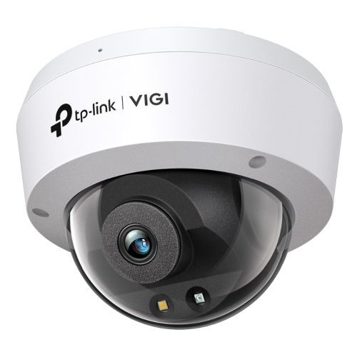 TP - LINK (VIGI C250 4MM) 5MP Full - Colour Dome Network Camera w/ 4mm Lens, PoE, Smart Detection, IP67, People & Vehicle Analytics, H.265+ - FIXgenie