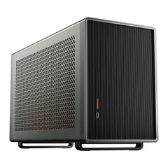 Antec Performance 1M Aventurine Mini-ITX Gaming Case with Aluminum Finish, PCIe 4.0 Riser Cable, USB 3.2 Gen2 Type-C, Tool-Free Side Panels, Solid Side Panel, SFX-L & SFX PSU Support