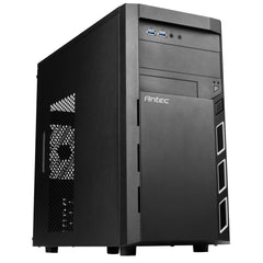 ANTEC VSK 3000 Elite Case, Home & Business, Black, Micro Tower, 2 x USB 3.0, Micro ATX, Mini - ITX, Perfect for Enterprise Users - FIXgenie