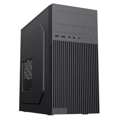 CiT Mentor Micro - ATX Office PC Case With USB Type C and 80mm Rear Black Fan Included - FIXgenie