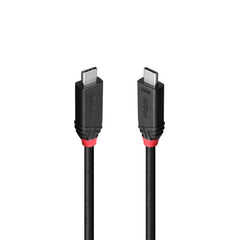 Lindy Black Line 37002 2m USB4 240W Cable, 24 pin USB-C (M) to 24 pin USB-C (M)