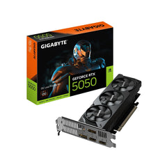 Gigabyte (GV - N5050OC - 8GL) GeForce RTX 5050 OC Low Profile 8G, GDDR6 Graphics Card, 2560 Cuda Core, 2587MHz Core Clock, Triple Fan, 2x DisplayPorts / 2x HDMI Ports - FIXgenie
