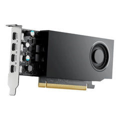 PNY NVIDIA Professional RTX A1000 Retail Graphics Card, 8GB GDDR6, 2307 CUDA Cores, 72 Tensor Cores, Single Fan, 4x mini-DisplayPorts