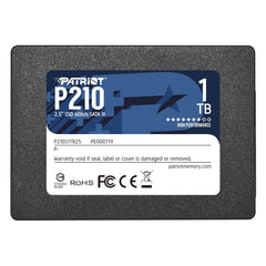 Patriot P210 (P210S1TB25) 1TB 2.5 Inch SSD, Sata 3 Interface, Read 520MB/s, Write 430MB/s, 3 Year Warranty