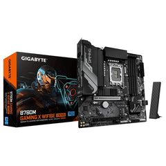 Gigabyte B760M GAMING X WIFI6E GEN 5 INTEL Socket Motherboard, Micro - ATX, 4 x DDR5 Slots, 2x M.2 Socket, GbE LAN, 1 x USB Type C, 1x HDMI Port/ 1 x Display Port - FIXgenie