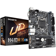 Gigabyte H410M H V2 Ultra Durable Intel 1200 Socket Motherboard, Micro - ATX, 2x DDR4 Slots, 1x M.2 Socket, GbE LAN, 1x D - Sub / 1x HDMI Port - FIXgenie