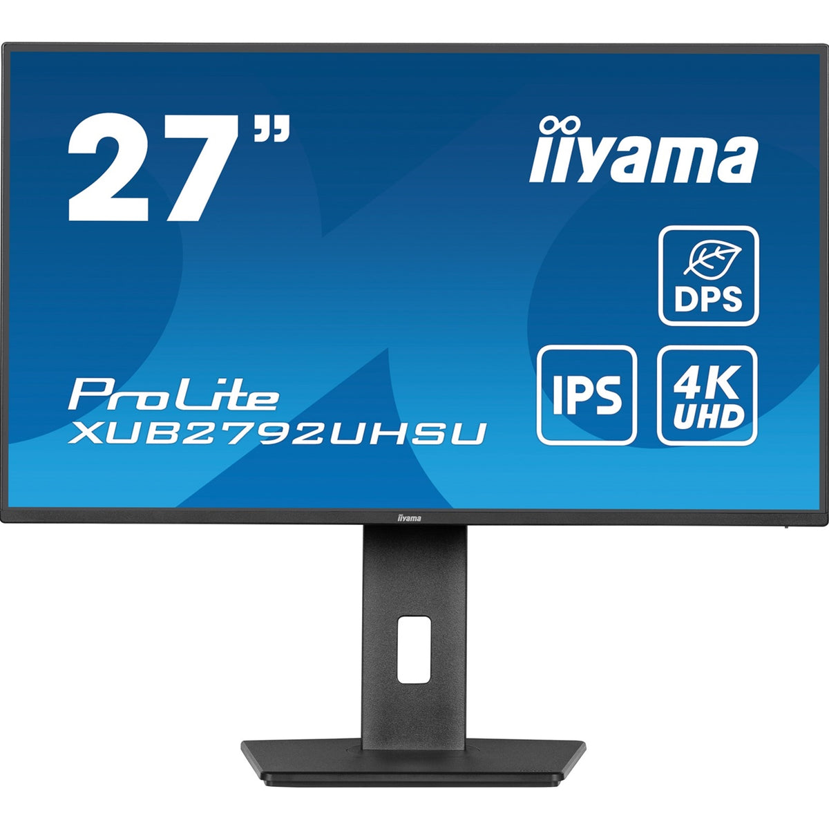 iiyama Prolite XUB2792UHSU - B6 27 inch IPS Monitor, 4K, 4ms, HDMI, DisplayPort, USB Hub, 60Hz, Speakers, Black, Internal PSU, VESA, Height Adjust, Pivot - FIXgenie