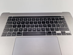 Genuine MacBook Pro 16" 2019 A2141 Palmrest English Keyboard Space Grey - FIXgenie