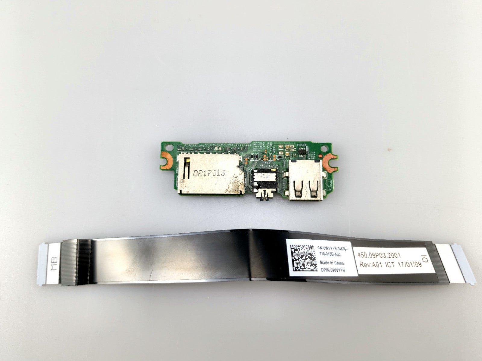 Genuine Dell Inspiron 3576 I/O Board USB Audio Card Reader Board w/ Cable 0WVYY9 - FIXgenie