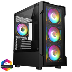RGB Gaming Build - AMD Ryzen 5 5500 6 Core 12 Thread, 3.60GHz (4.20GHz Boost), 16GB RAM, 1TB NVMe, RTX 4060 8GB Graphics, Wi-Fi Card- Custom PC