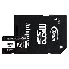 Team 128GB Micro SDXC UHS - 1 Class 10 Flash Card with Adapter - FIXgenie
